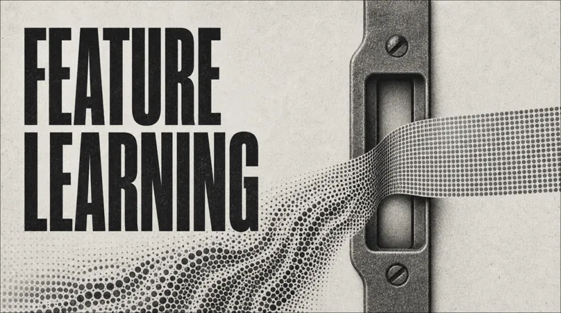 Feature Learning cover with a halftone current becoming richer as it passes through a metal aperture